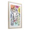 Stupell Industries Giraffe In The Midst of Flowers Framed Print Under Glass, design by Cecilia Battaini